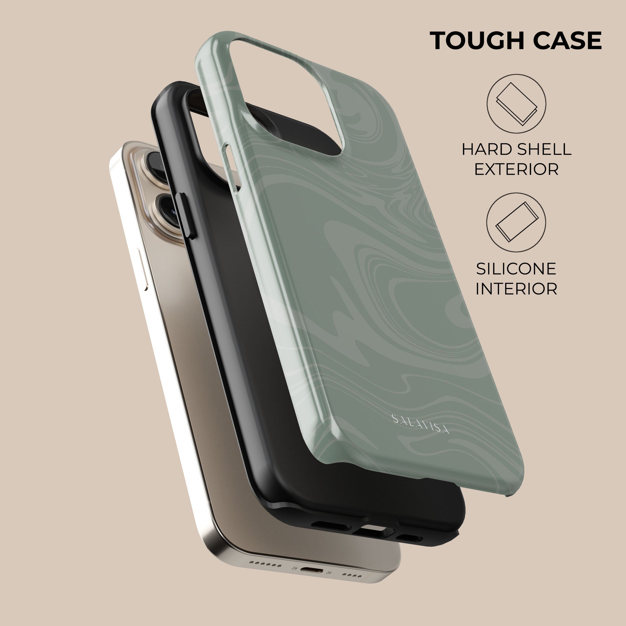 Light Green Swirl Phone Case