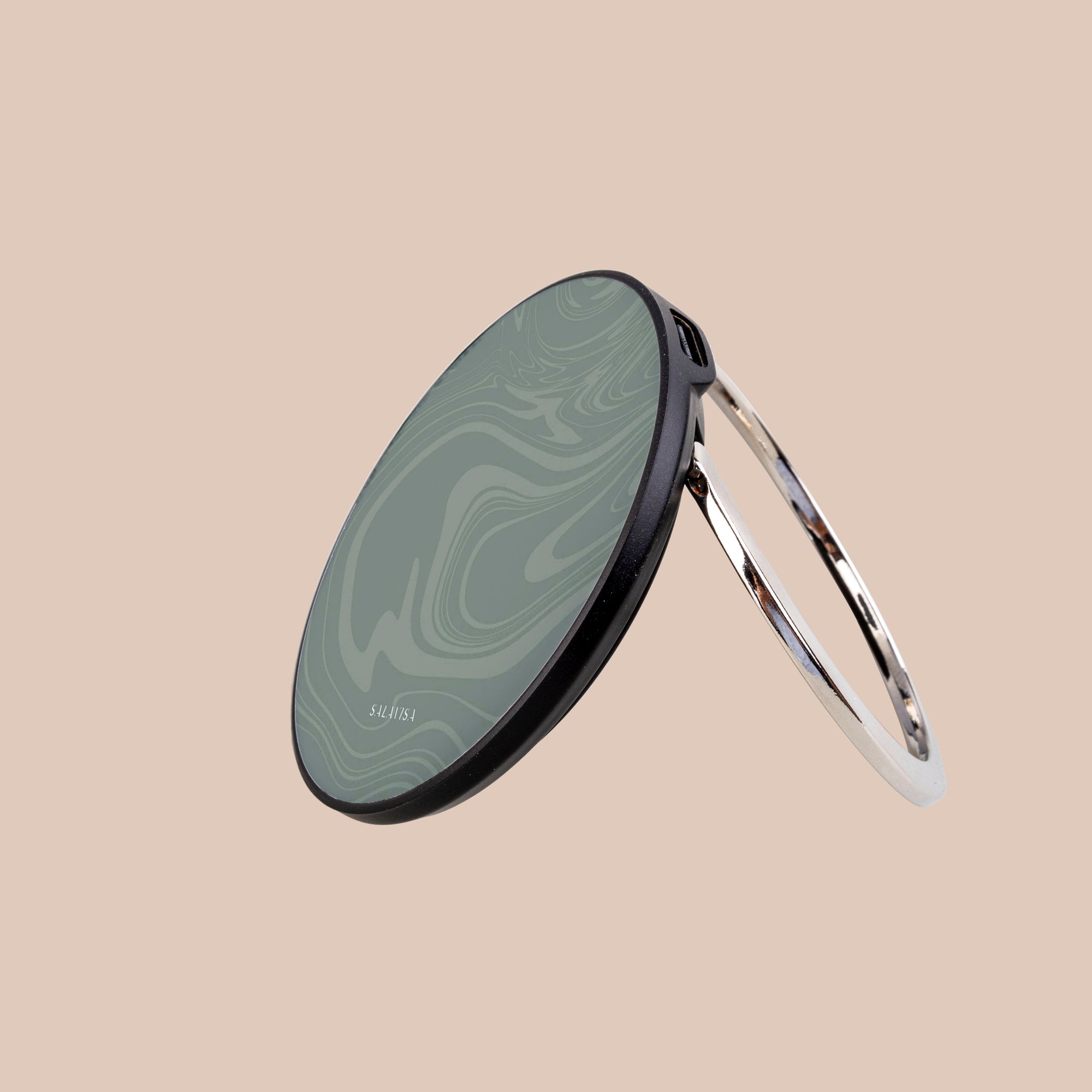 Light Green Swirl Wireless Charger