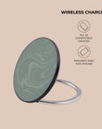 Light Green Swirl Wireless Charger