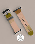 Olive Green Organic Apple Watch Band