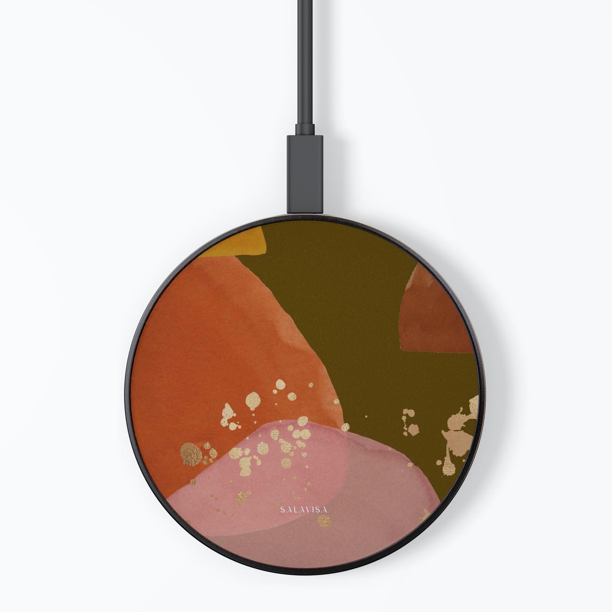 Olive Zen Watercolor Wireless Charger