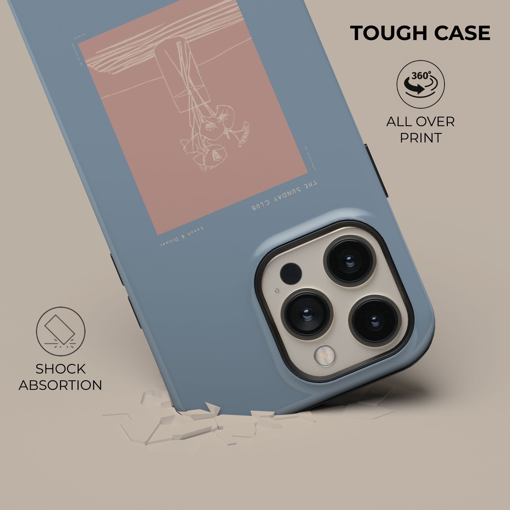 Blue Lunch &amp; Dinner Phone Case