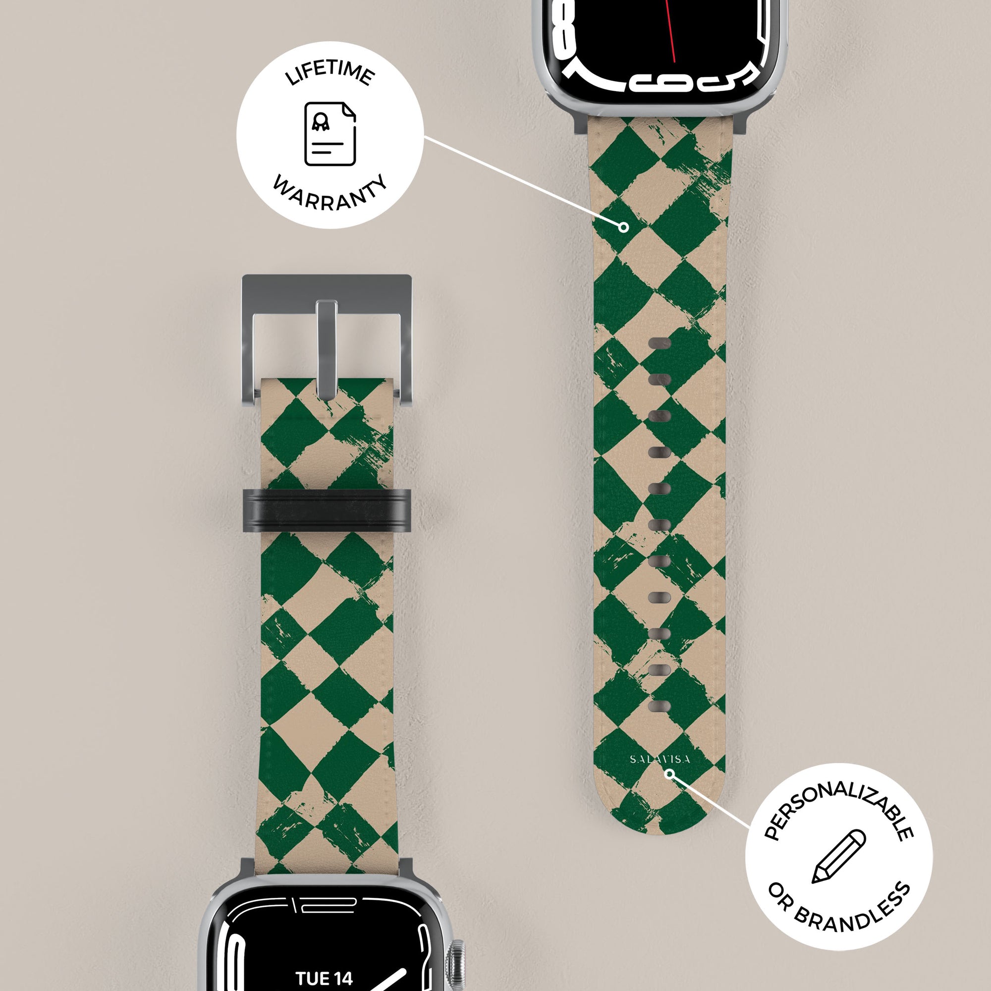 Green Chess Apple Watch Band