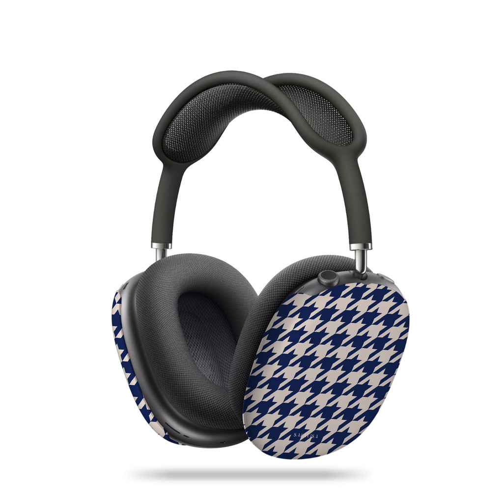 Blue Houndstooth AirPods Max Case