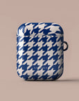 Blue Houndstooth AirPods Case