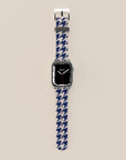 Blue Houndstooth Apple Watch Band