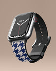 Blue Houndstooth Apple Watch Band