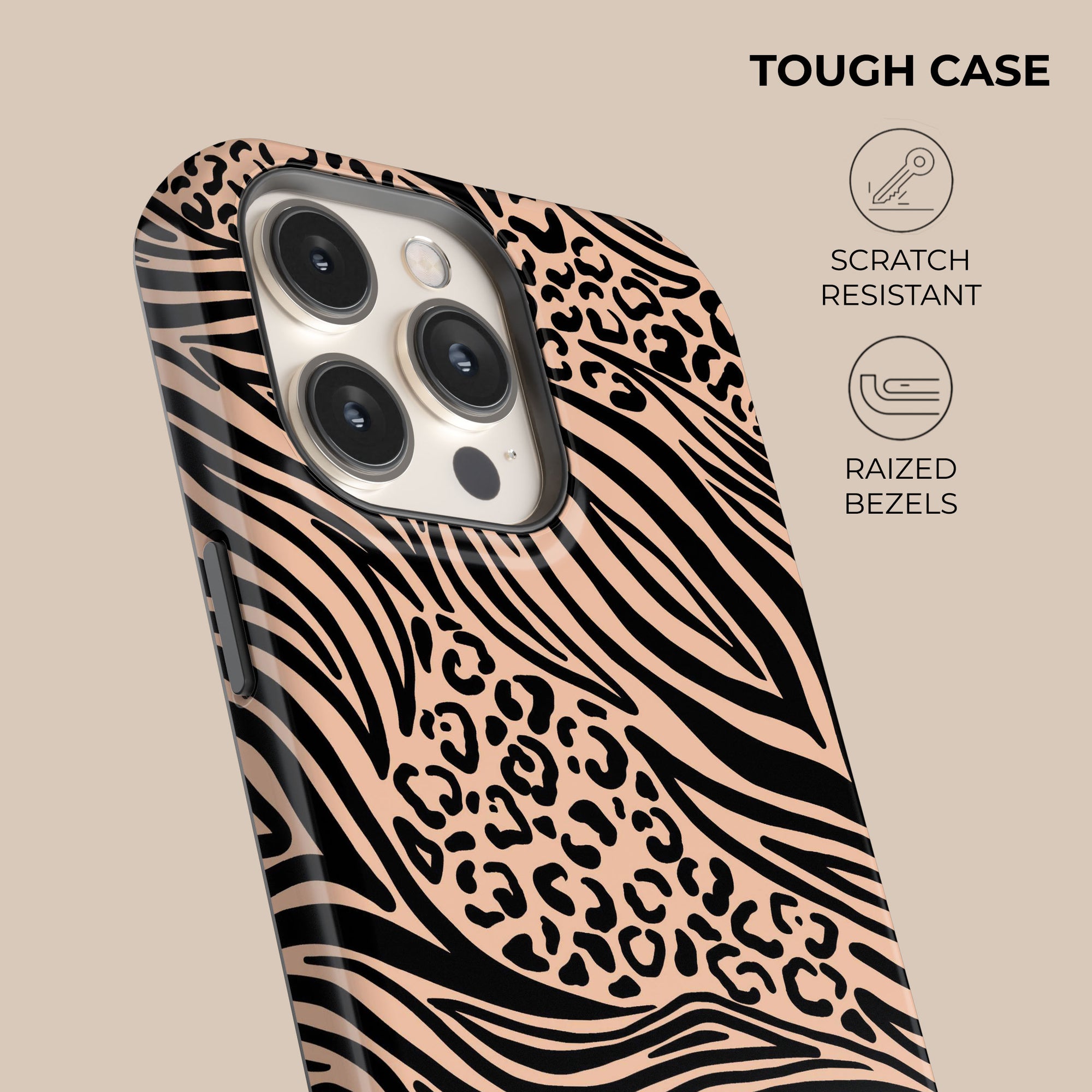 Light Zebra Phone Case