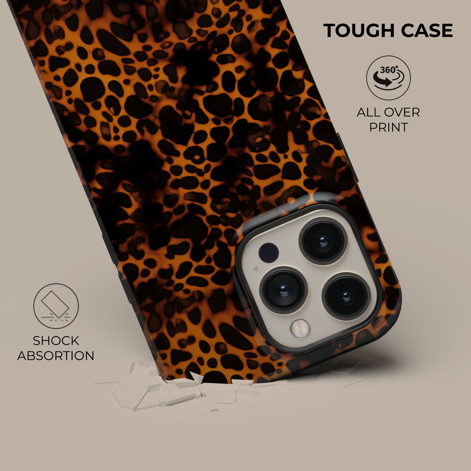 Leopard Fabric Phone Case