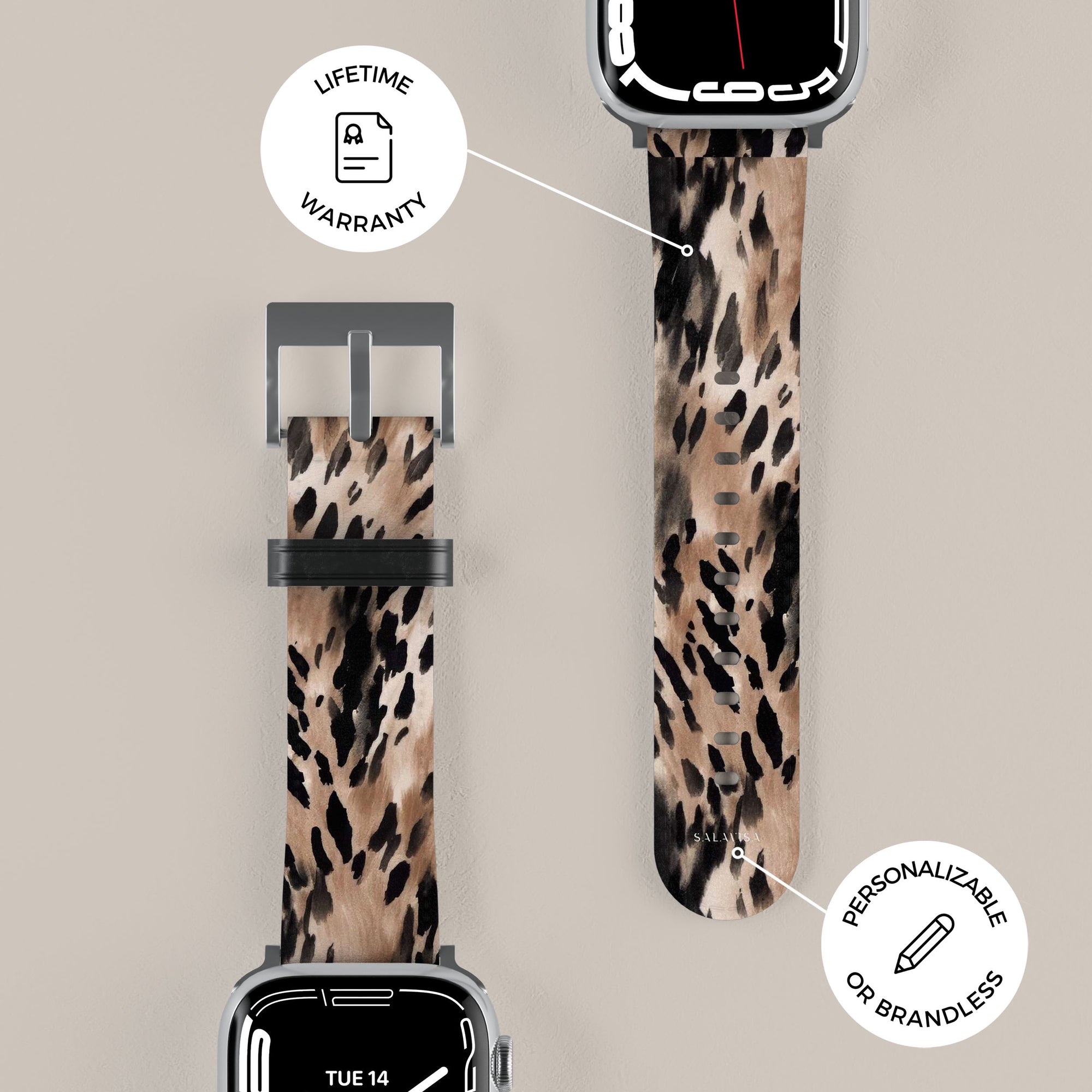 Leopard Close Up Apple Watch Band