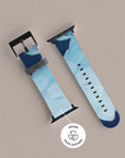 Ocean Blue Paint Apple Watch Band