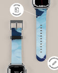 Ocean Blue Paint Apple Watch Band