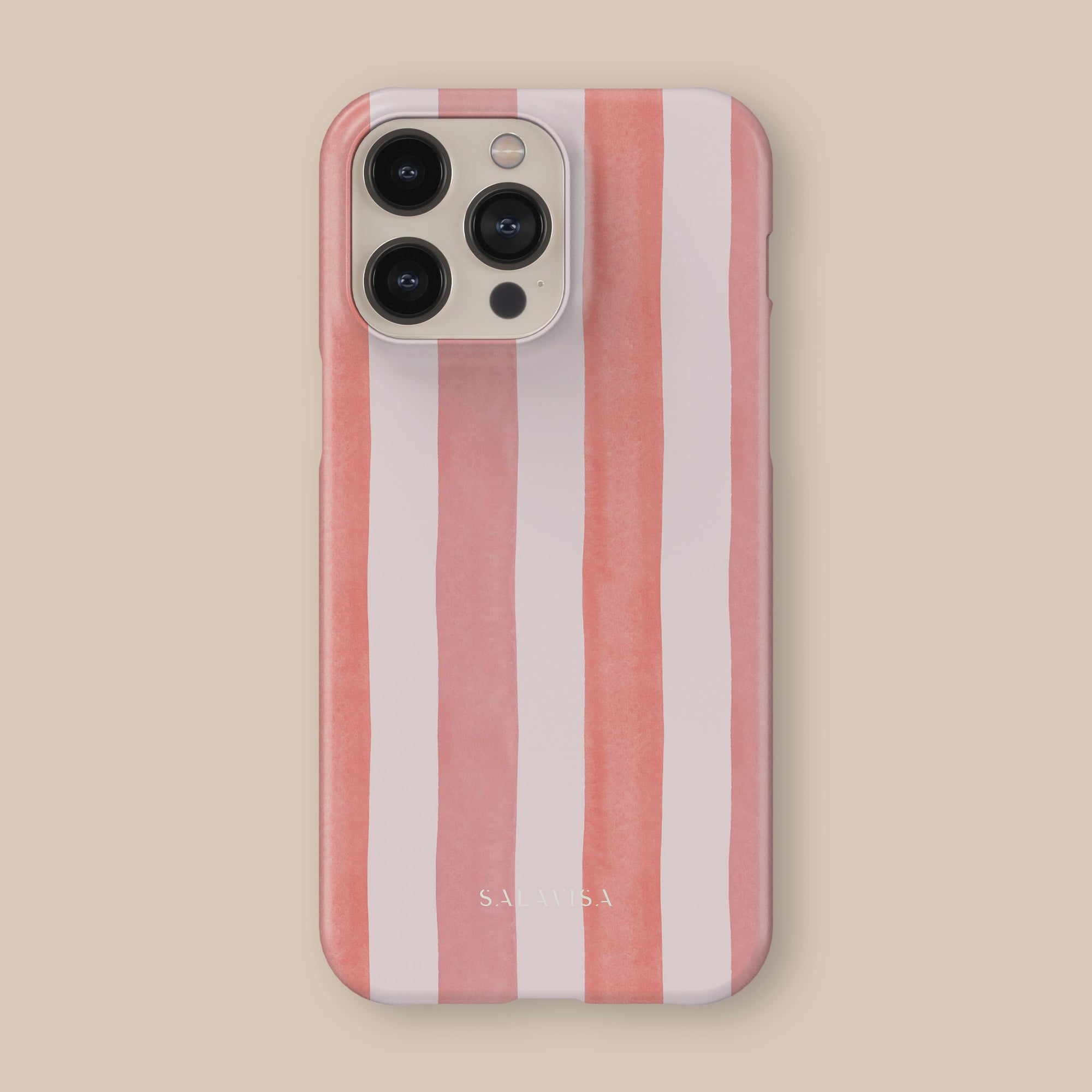 Coral Stripe Phone Case. Stripy Coral Stripe Phone Case. Stripy