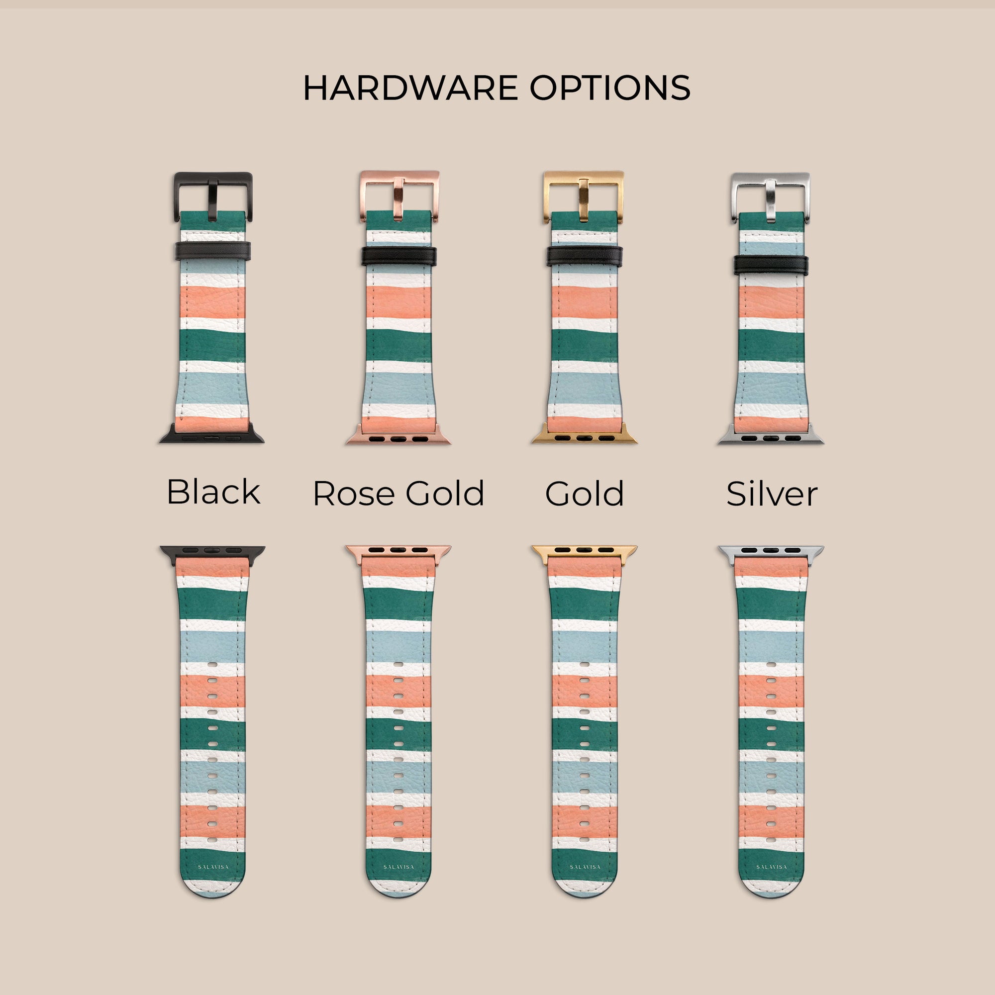 Coral Tides Apple Watch Band