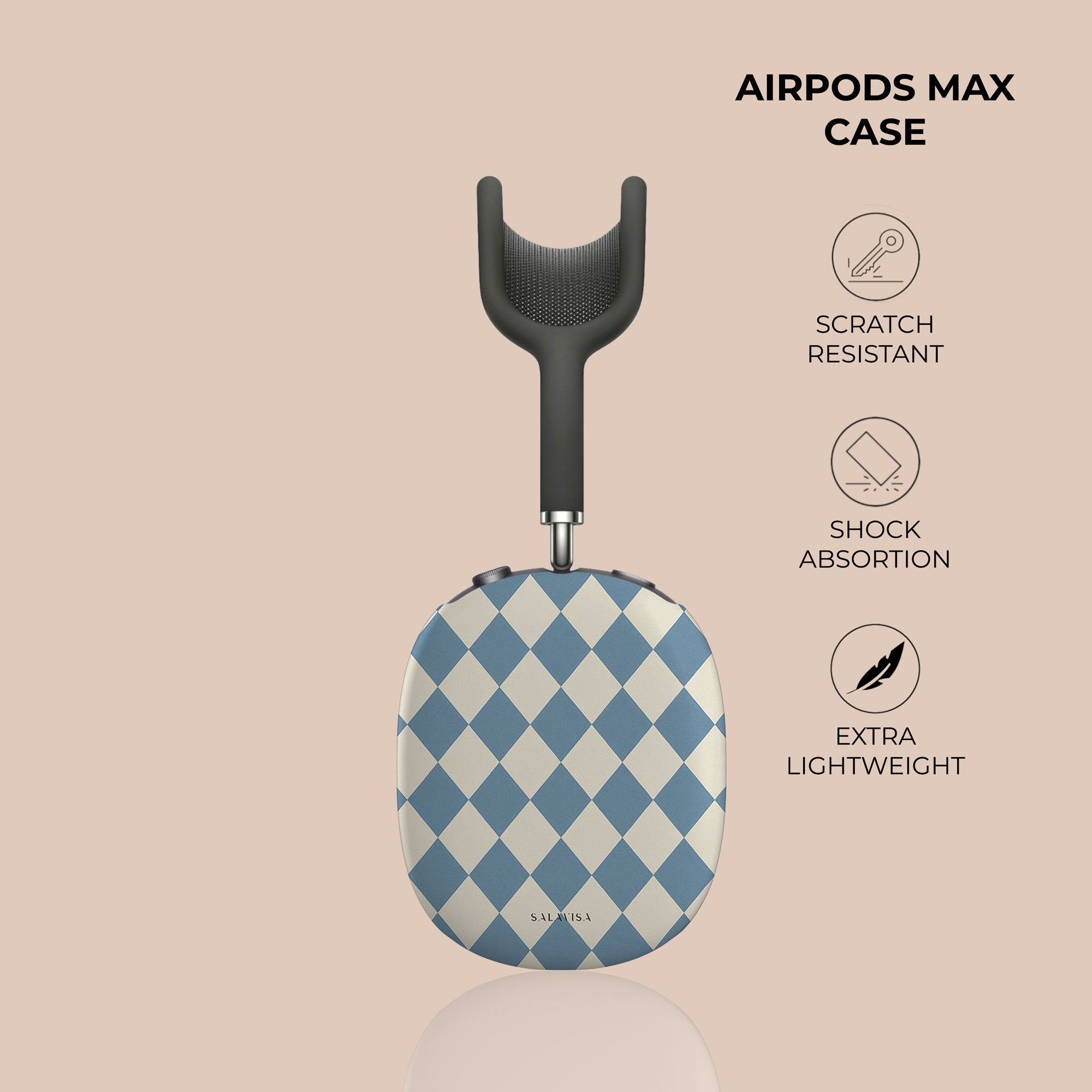 Argyle Mist AirPods Max Case — view 4 — Salavisa