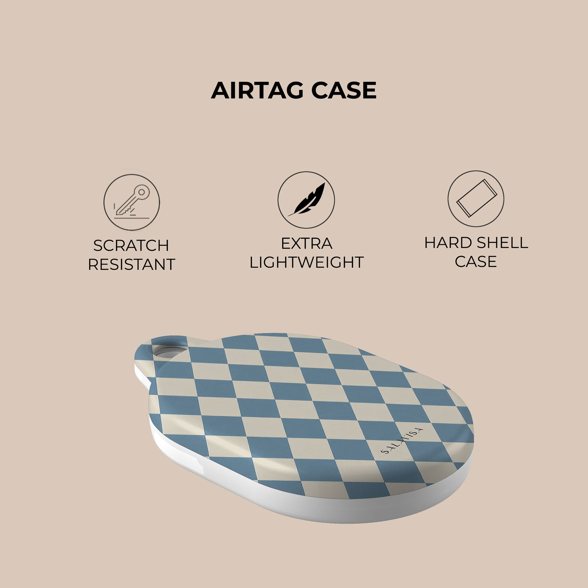 Argyle Mist AirTag Holder — view 4