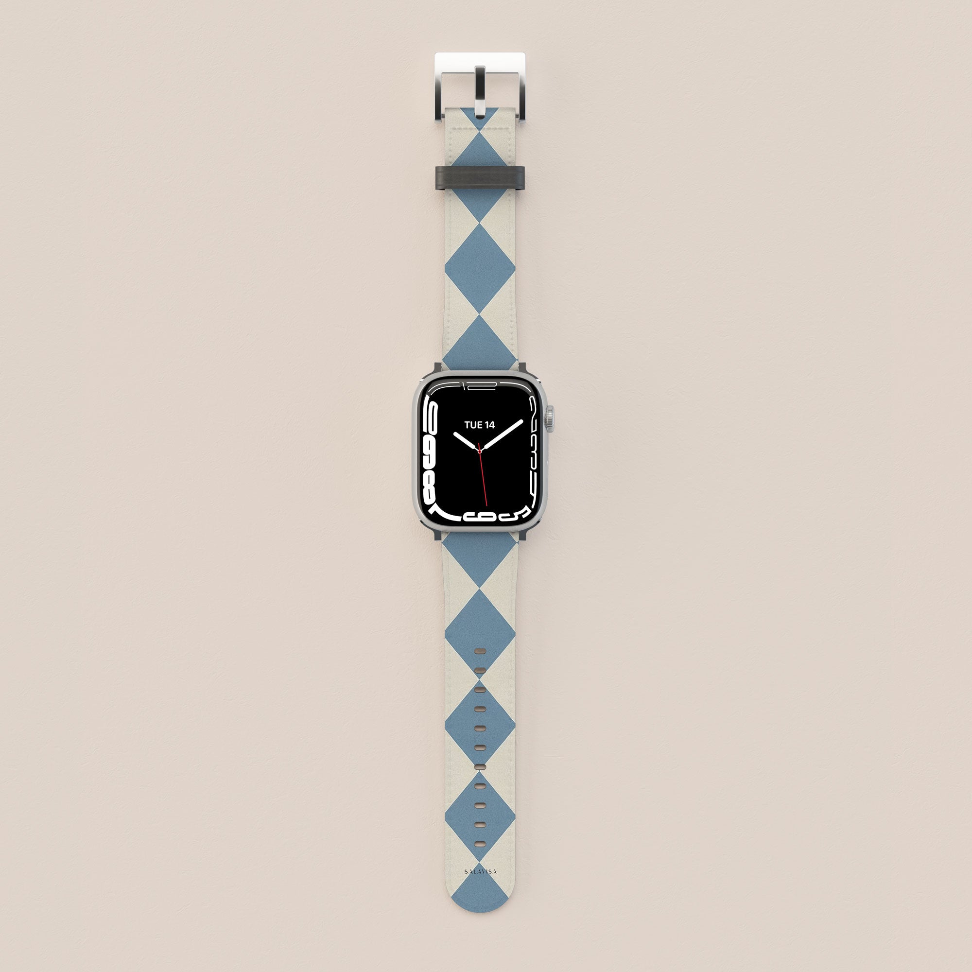 Argyle Mist Apple Watch Band — view 2 — Salavisa