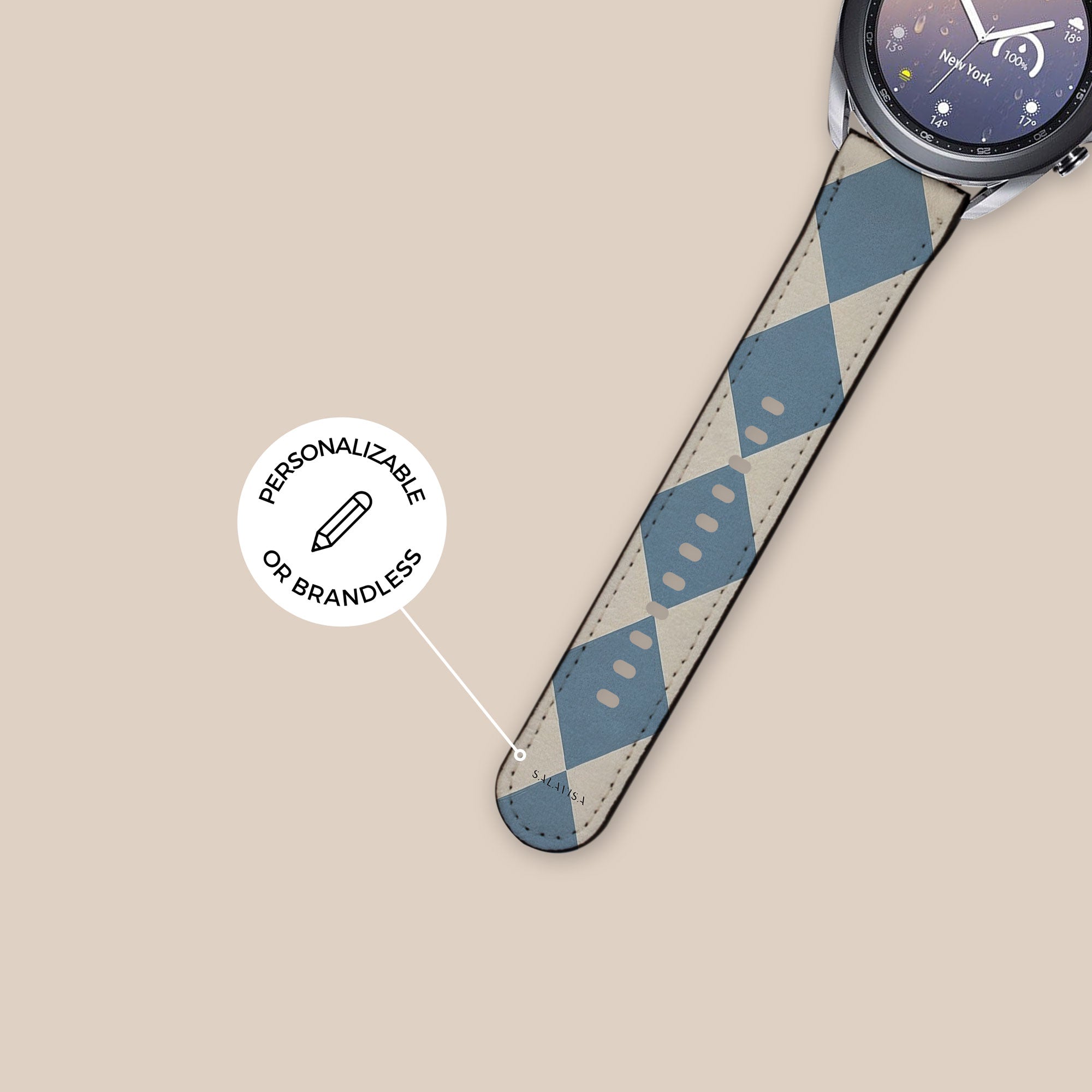 Argyle Mist Galaxy Watch Band — view 5 — Salavisa