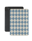 Argyle Mist iPad Case. Front view.