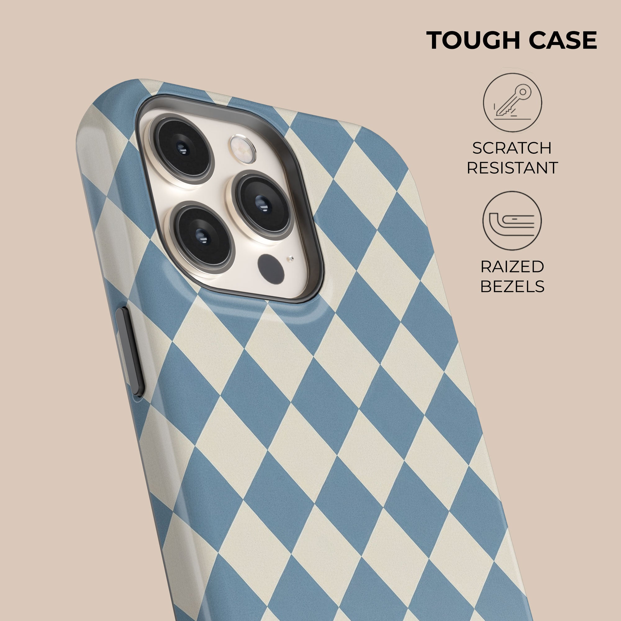 Argyle Mist Phone Case — angle view