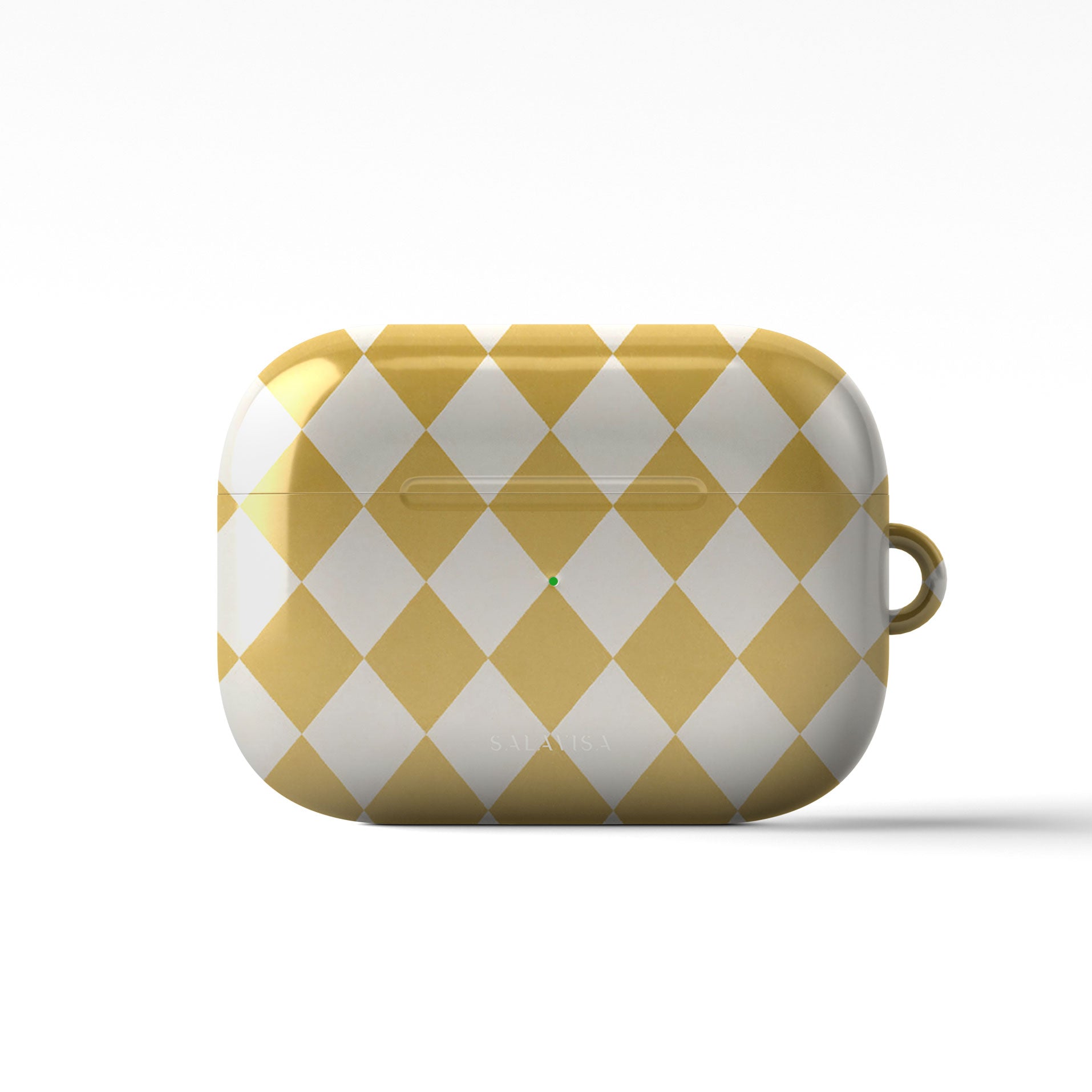 Argyle Mustard AirPods Case