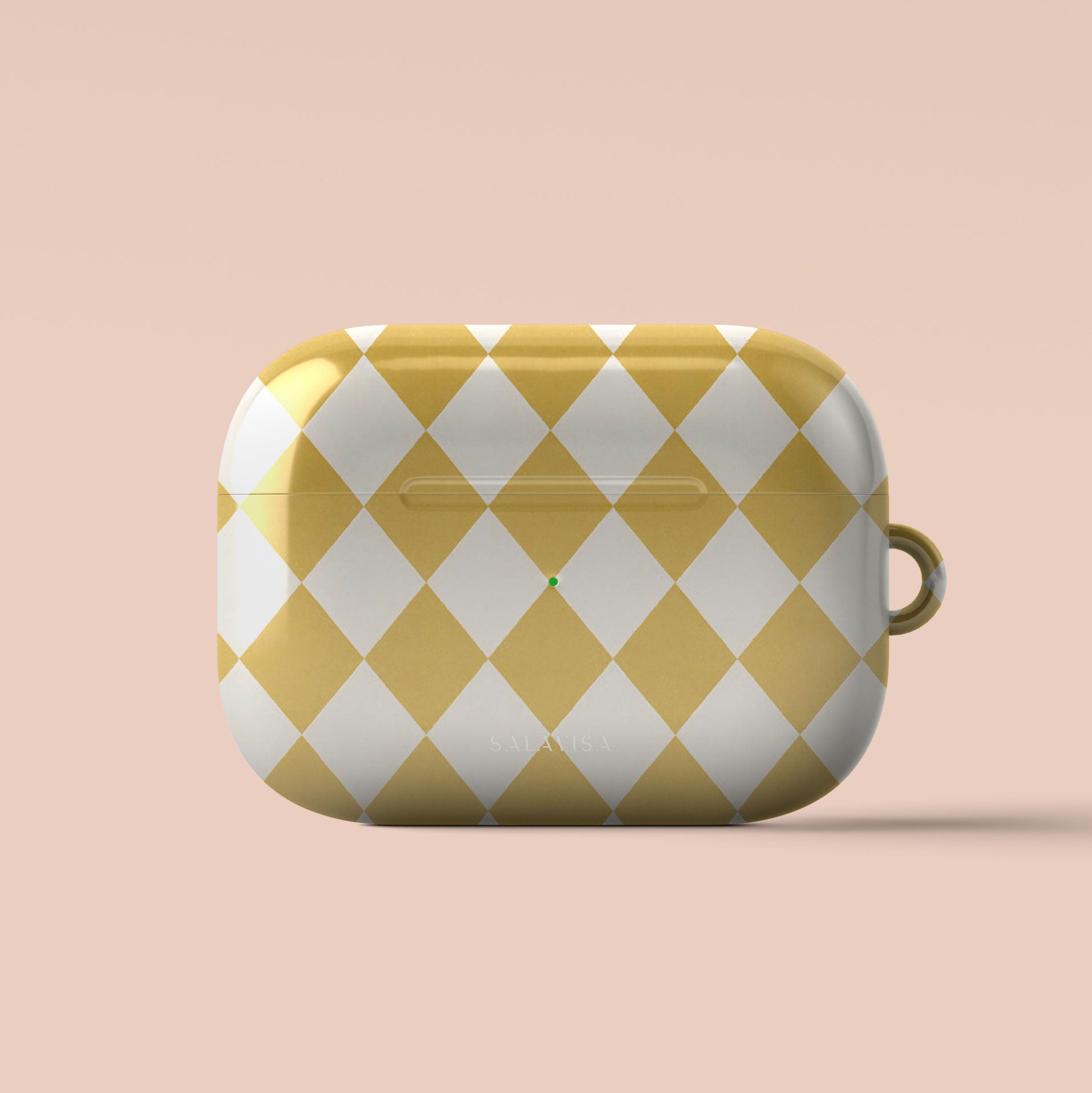 Argyle Mustard AirPods Case — view 2