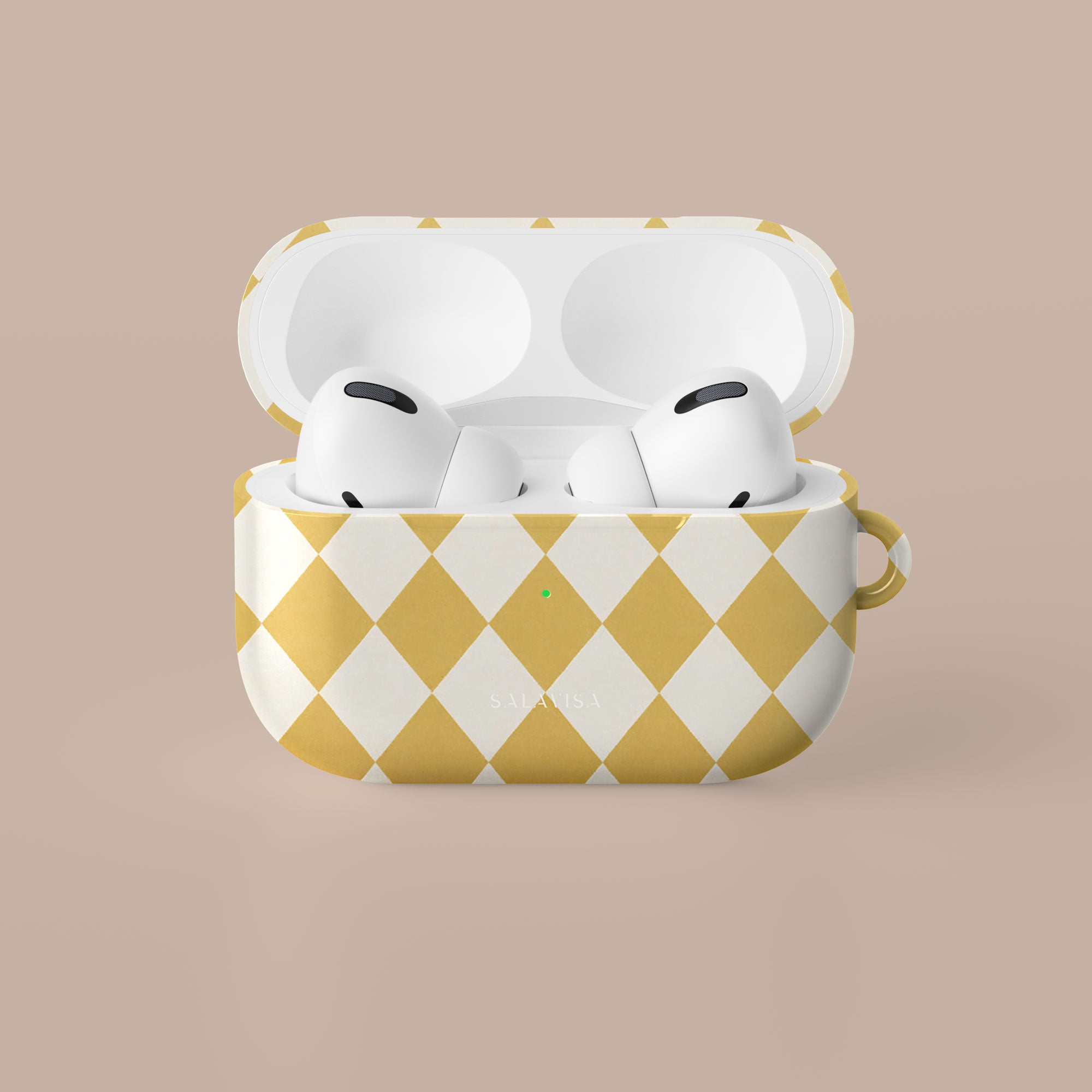 Argyle Mustard AirPods Case — view 4