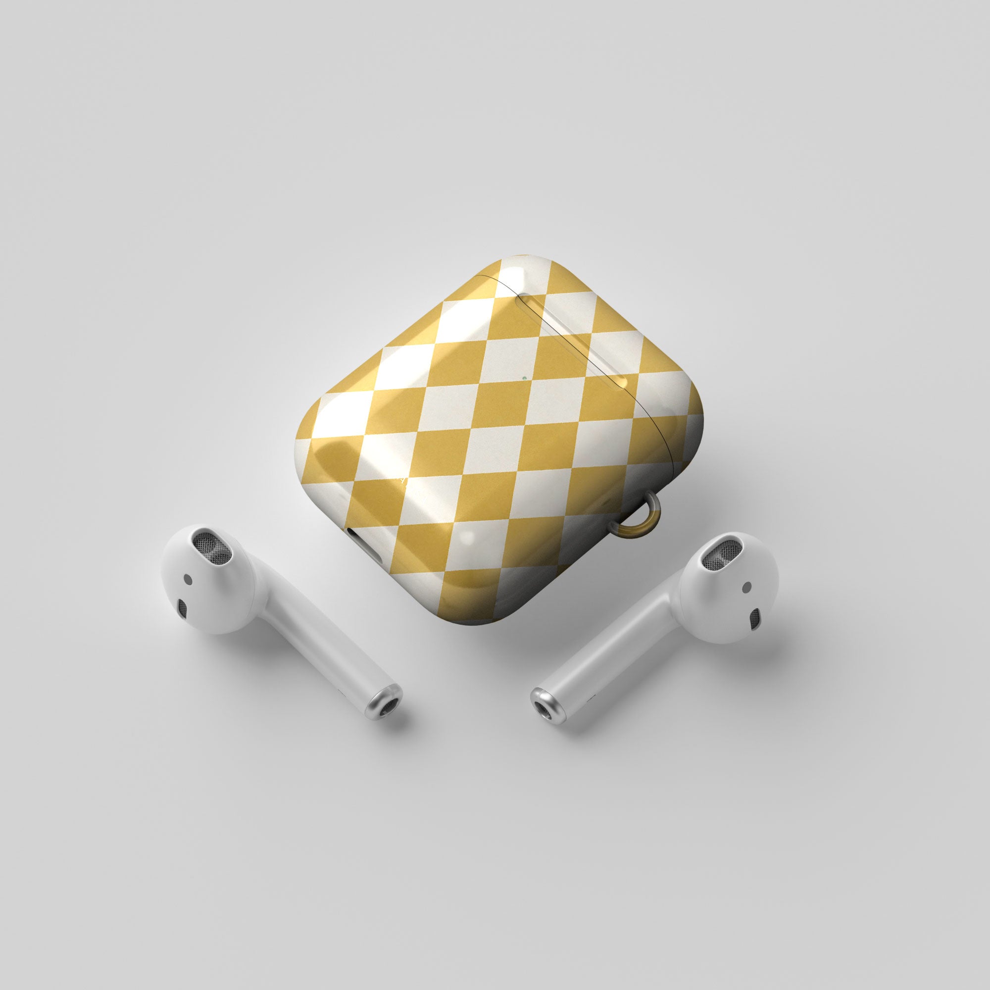 Argyle Mustard AirPods Case — view 6