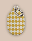 Argyle Mustard AirTag Holder — view 2