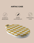 Argyle Mustard AirTag Holder — view 4