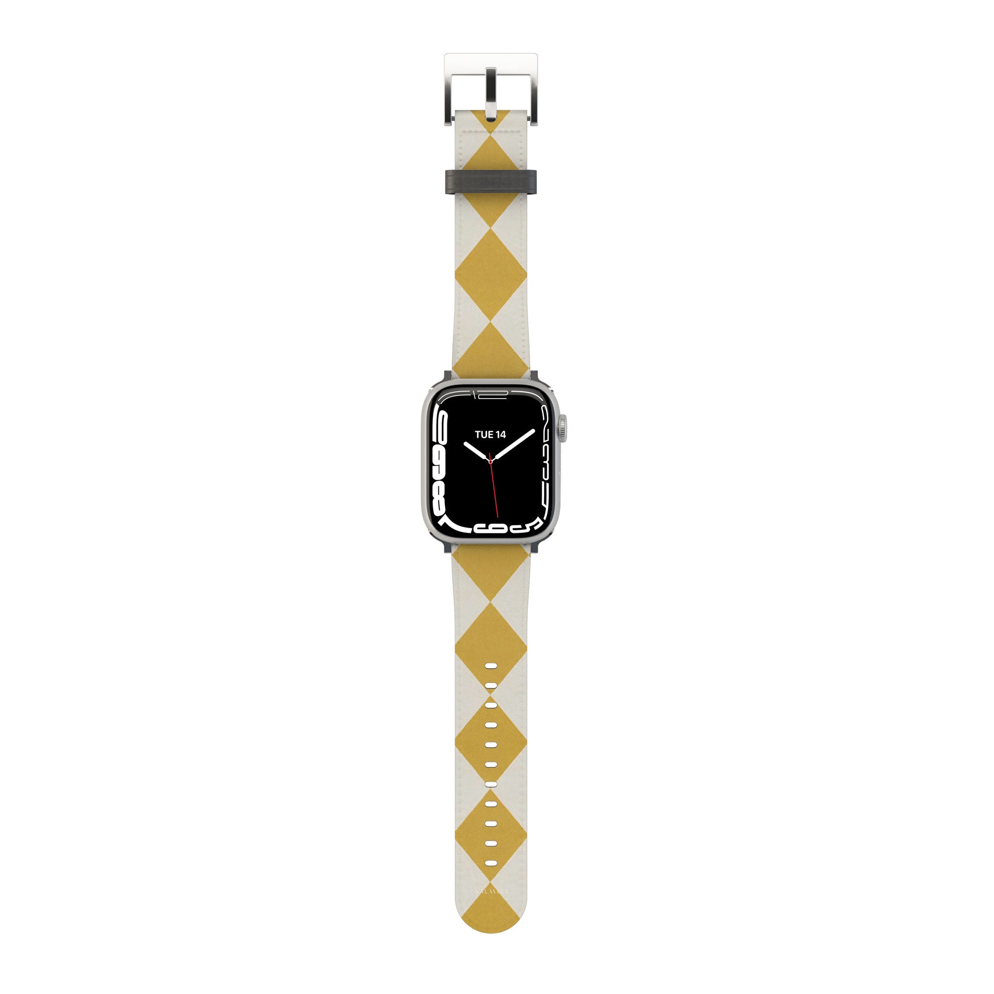 Argyle Mustard Apple Watch Band — Salavisa