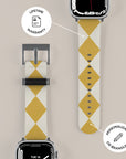 Argyle Mustard Apple Watch Band — view 7