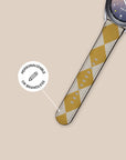 Argyle Mustard Galaxy Watch Band — view 5