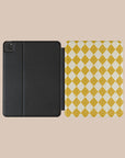 Argyle Mustard iPad Case. View 3.