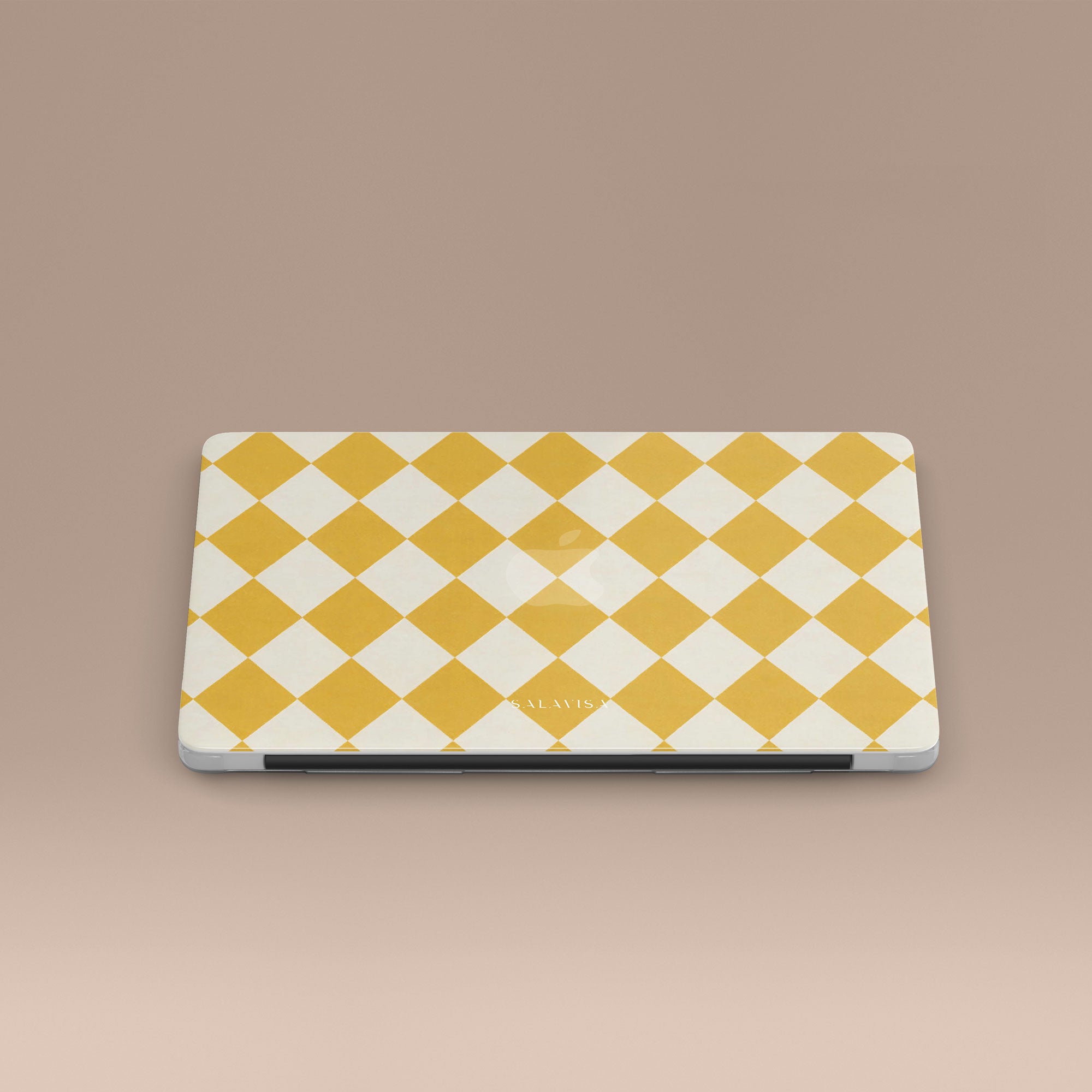 Argyle Mustard MacBook Case — view 3 — Salavisa
