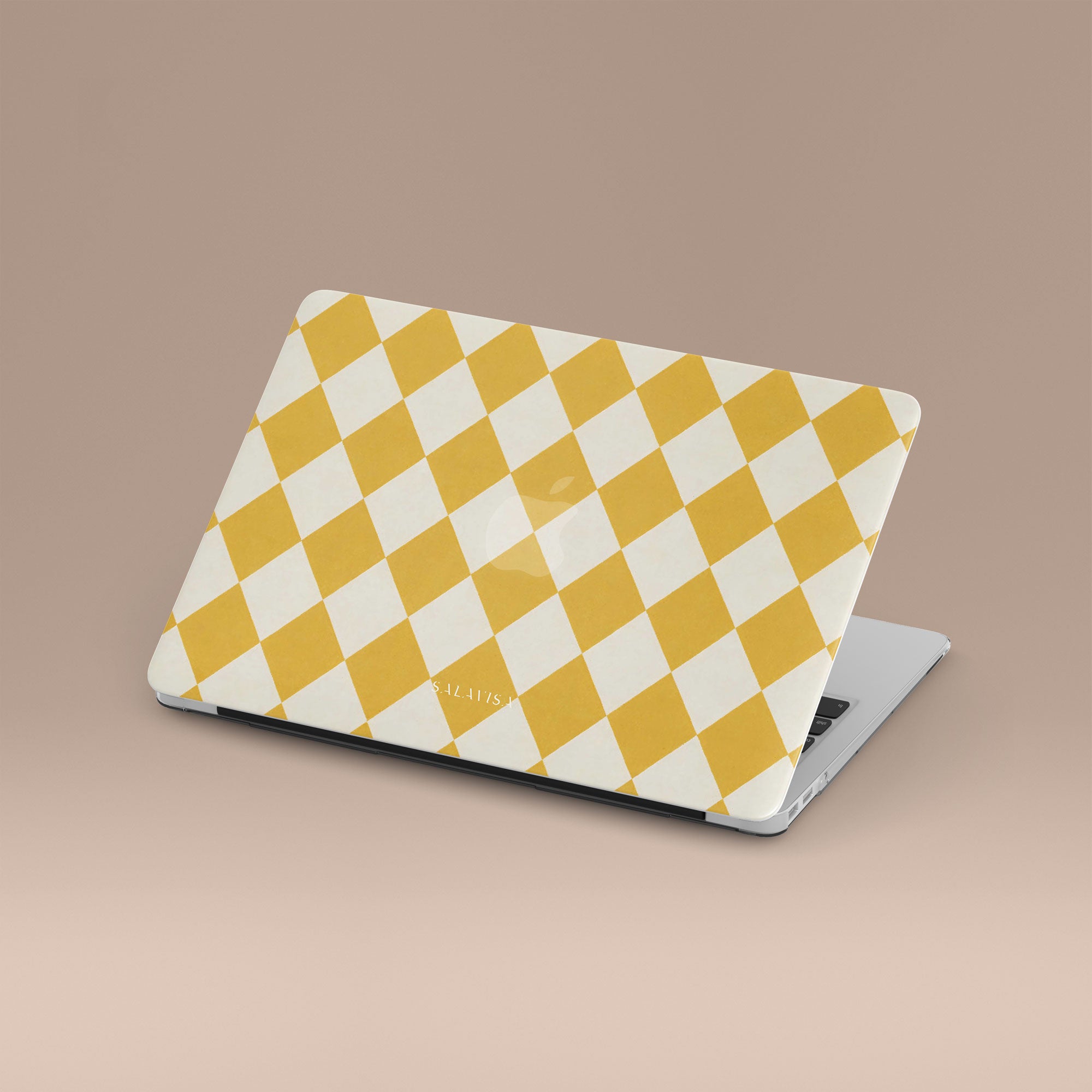 Argyle Mustard MacBook Case — view 4 — Salavisa