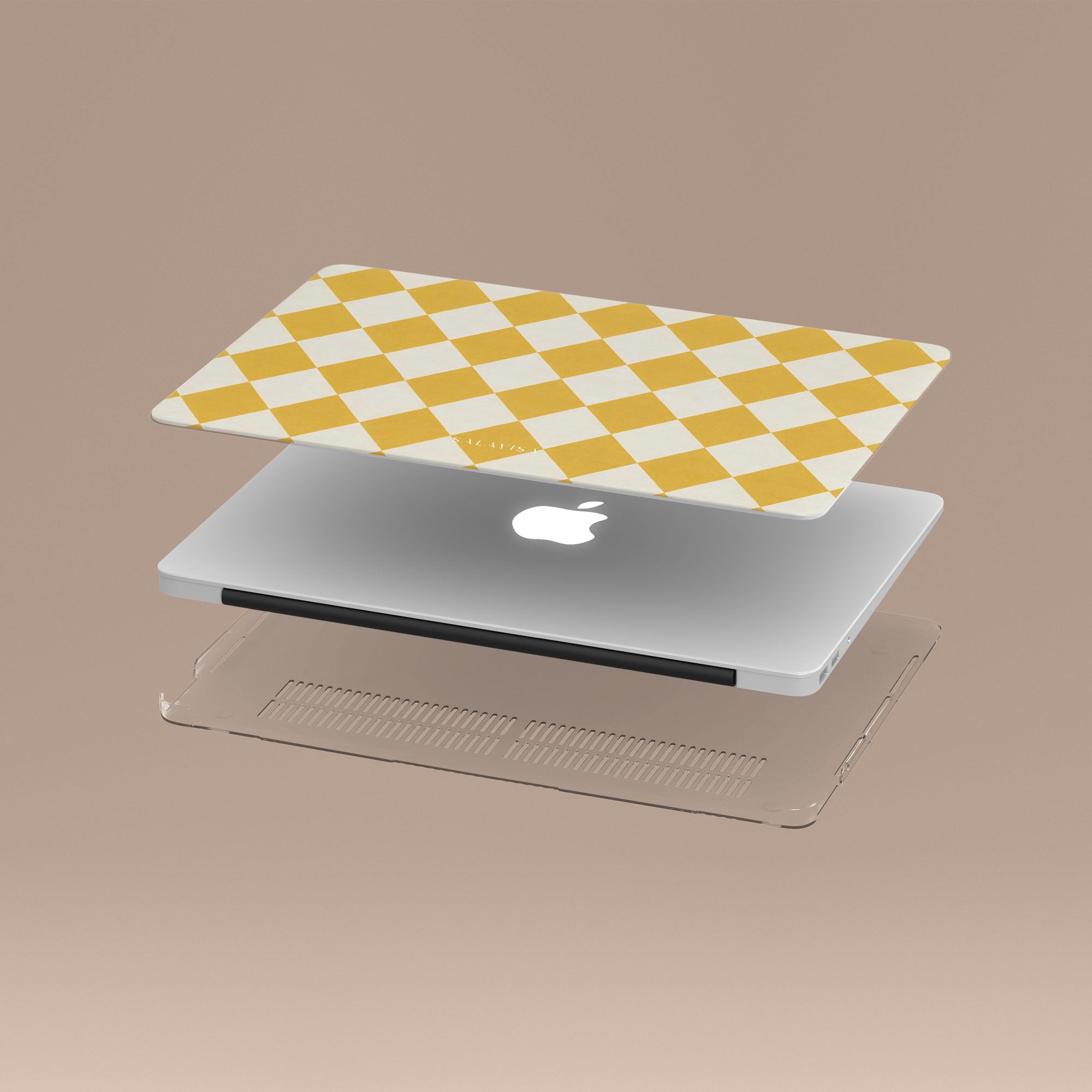Argyle Mustard MacBook Case — view 5 — Salavisa