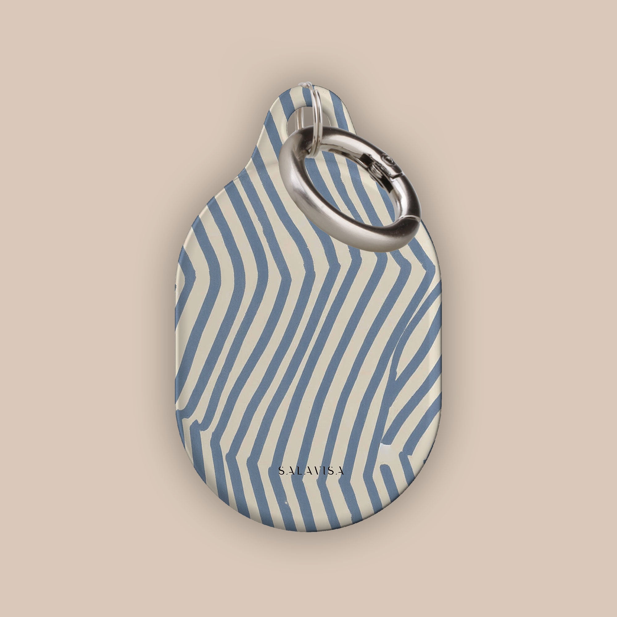 Chevron Slate AirTag Holder — view 2 — Salavisa
