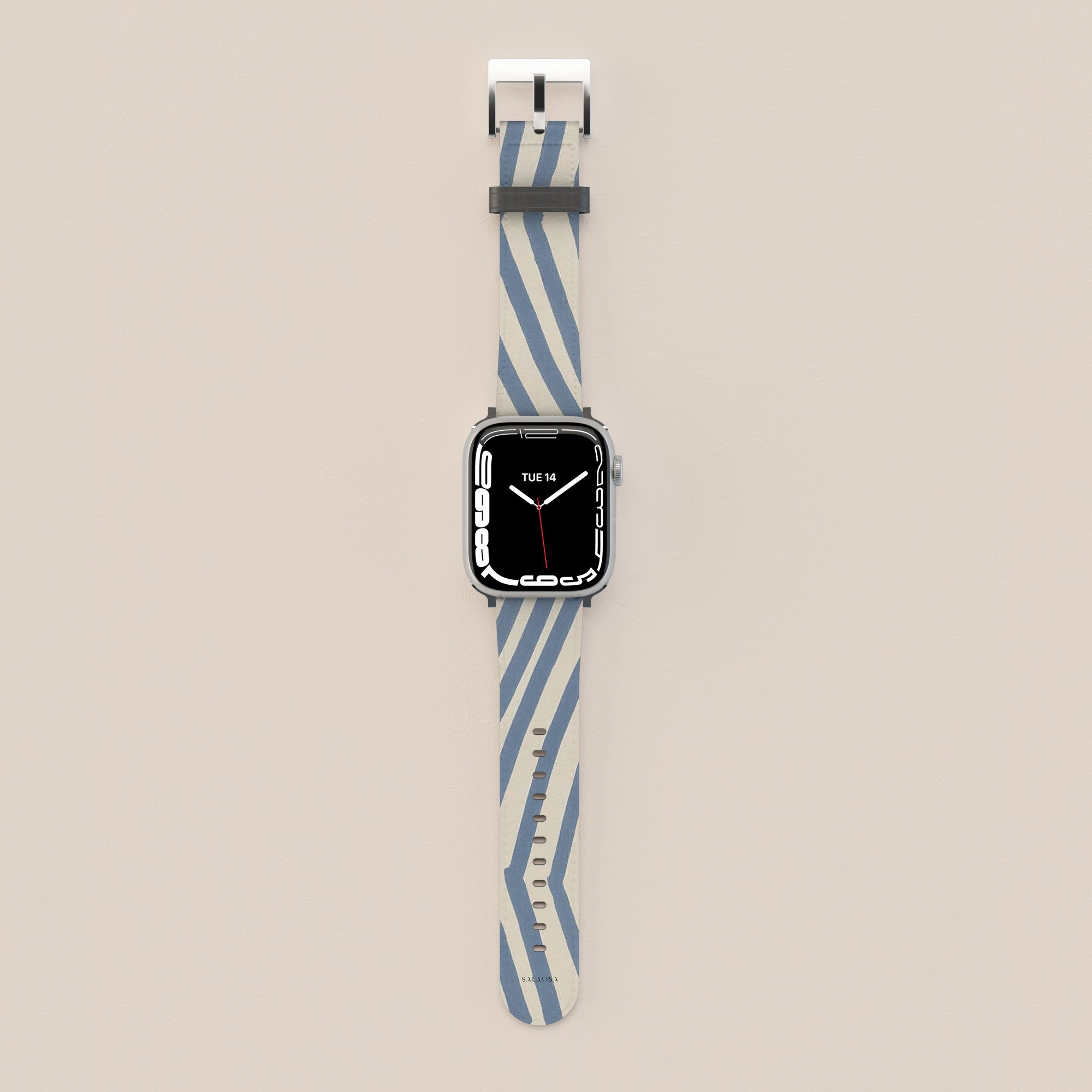 Chevron Slate Apple Watch Band — view 2 — Salavisa