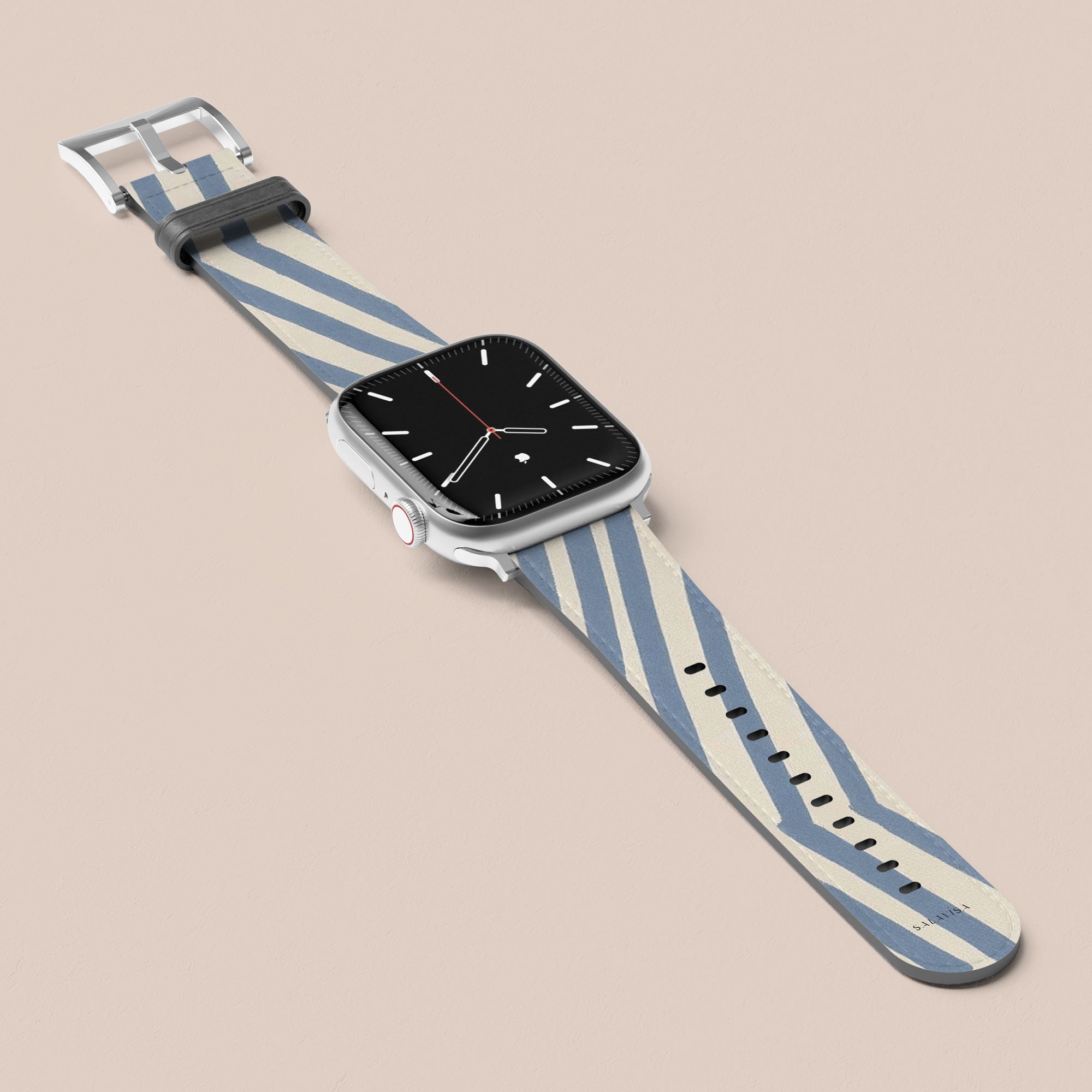 Chevron Slate Apple Watch Band — view 3 — Salavisa