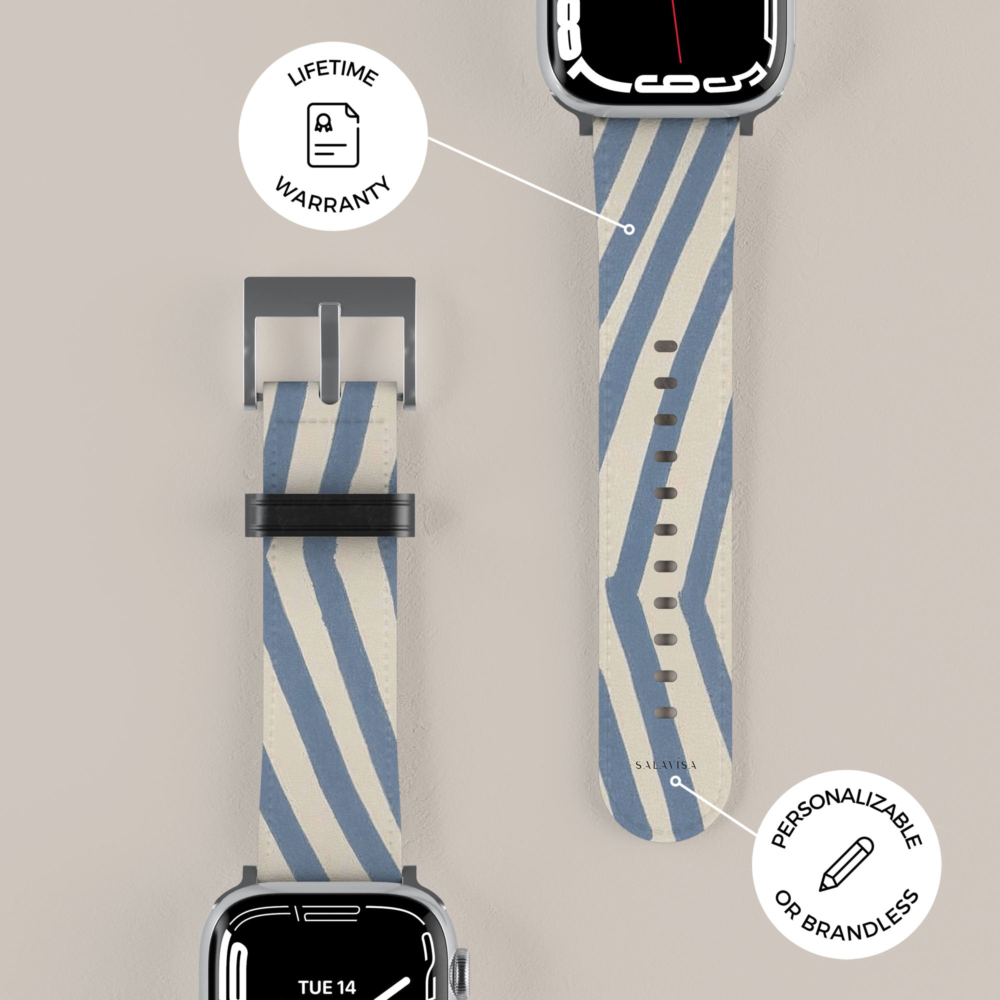 Chevron Slate Apple Watch Band — view 7