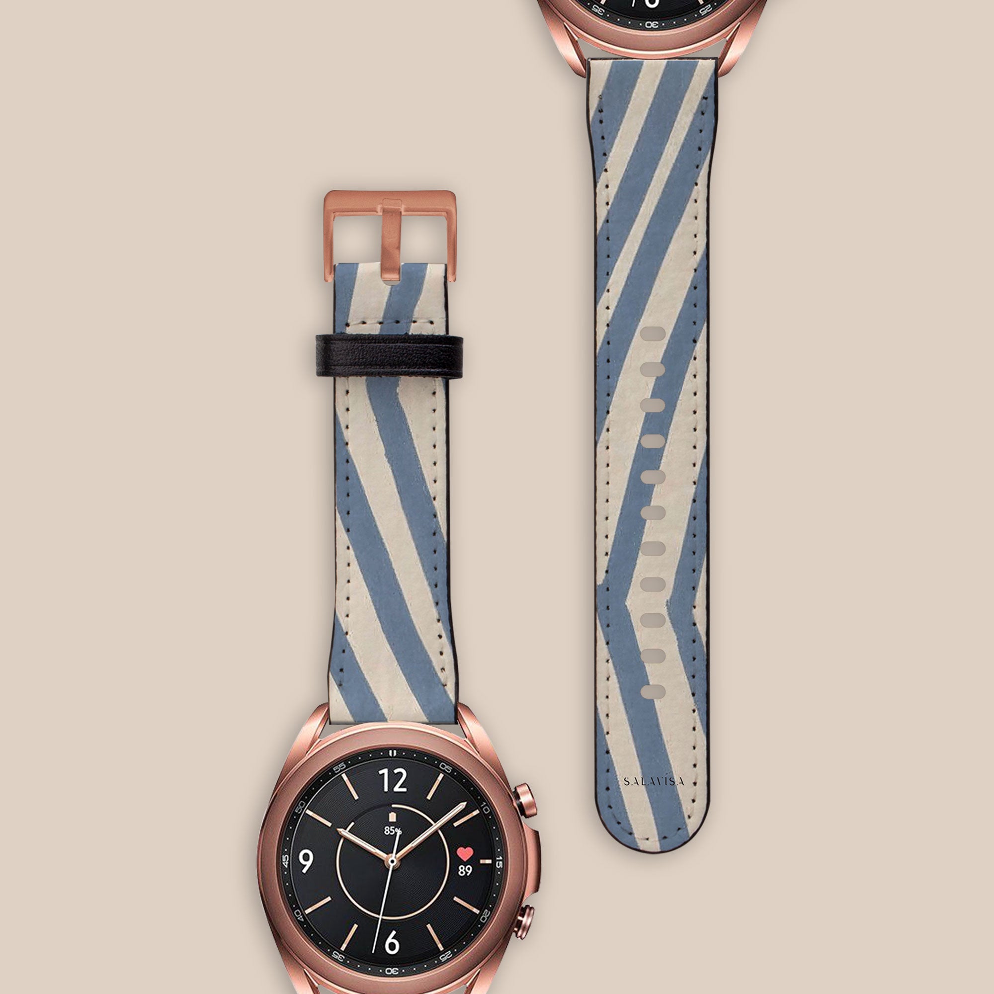 Chevron Slate Galaxy Watch Band — view 2 — Salavisa