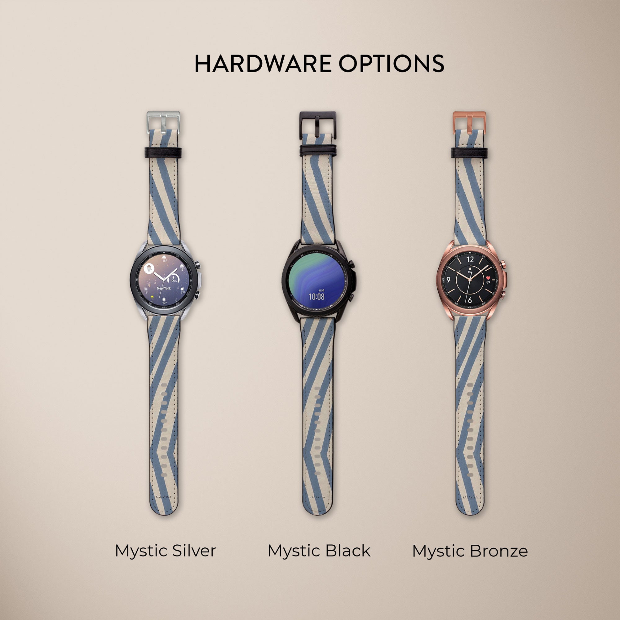 Chevron Slate Galaxy Watch Band — view 6 — Salavisa