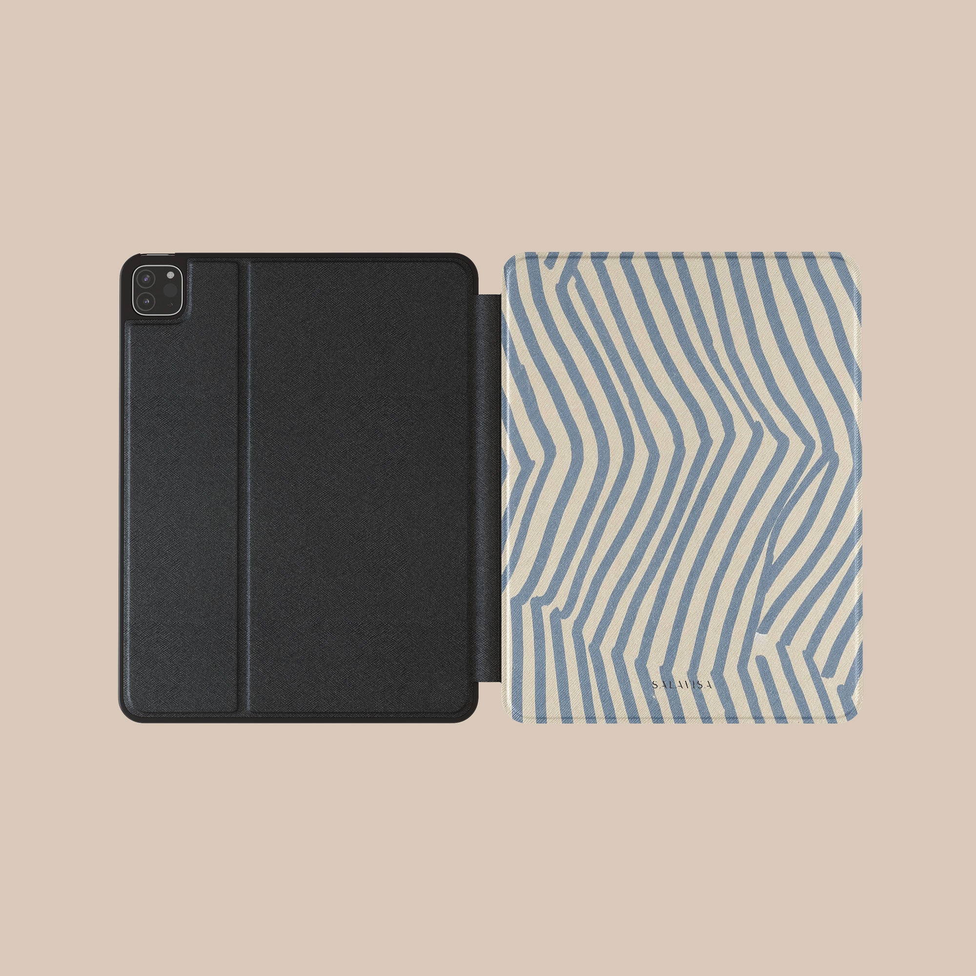 Chevron Slate iPad Case. View 3. — Salavisa