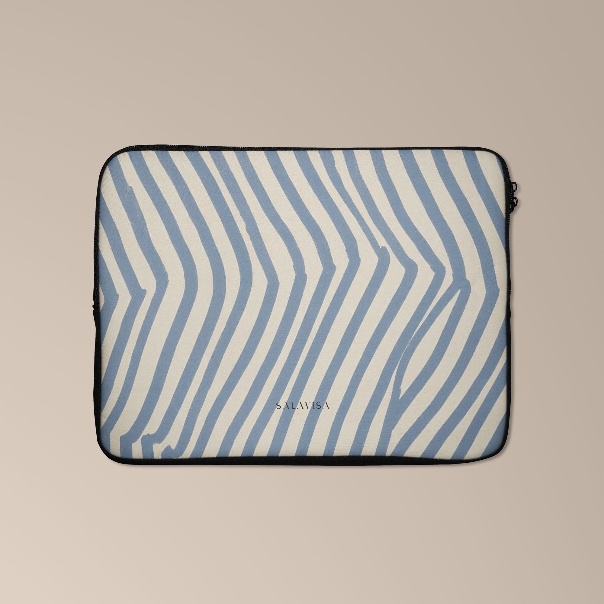 Chevron Slate Laptop Sleeve — view 2 — Salavisa