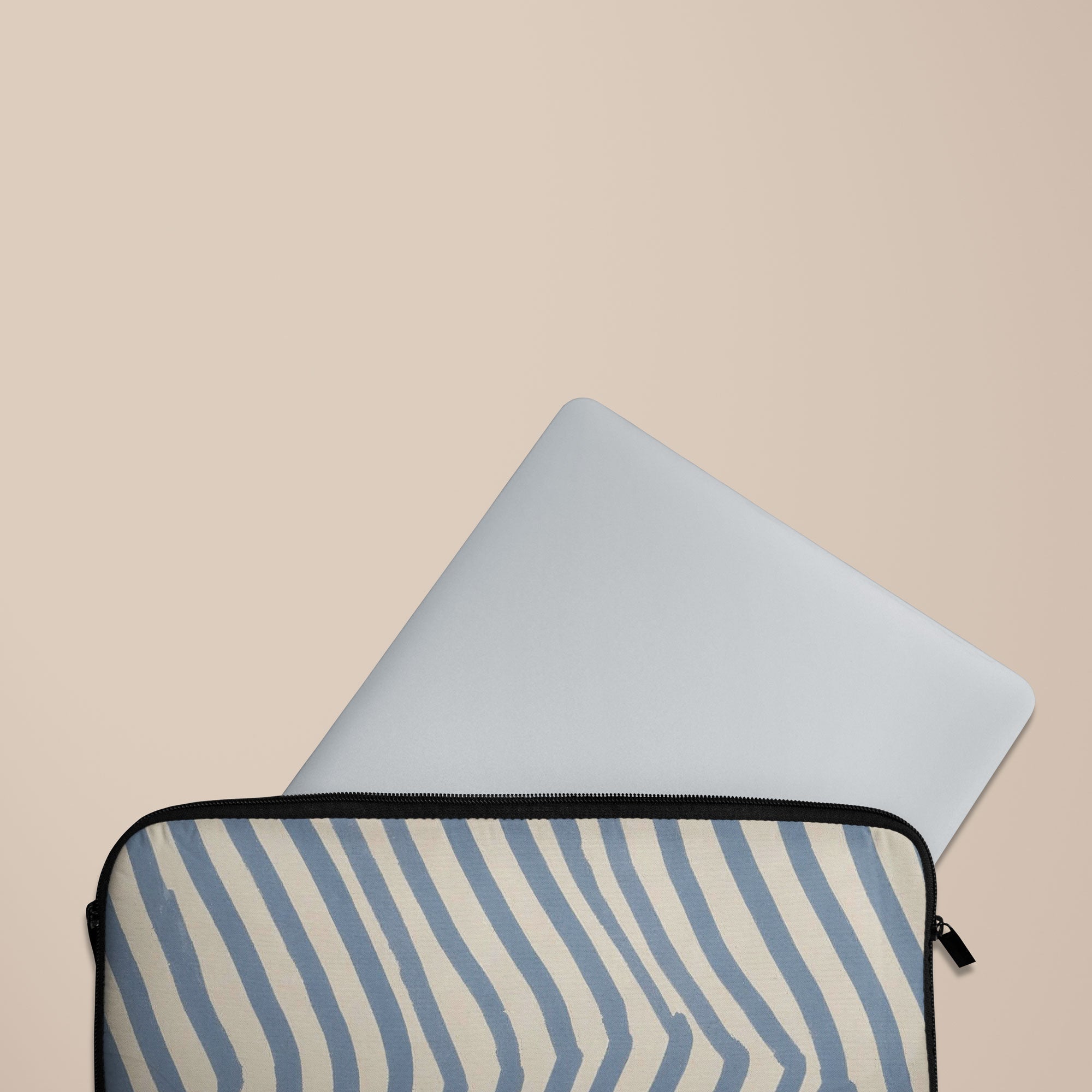 Chevron Slate Laptop Sleeve — view 3 — Salavisa