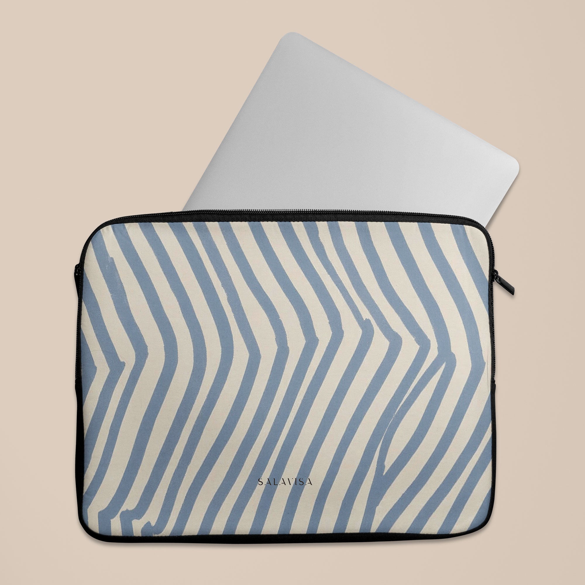 Chevron Slate Laptop Sleeve — view 5 — Salavisa