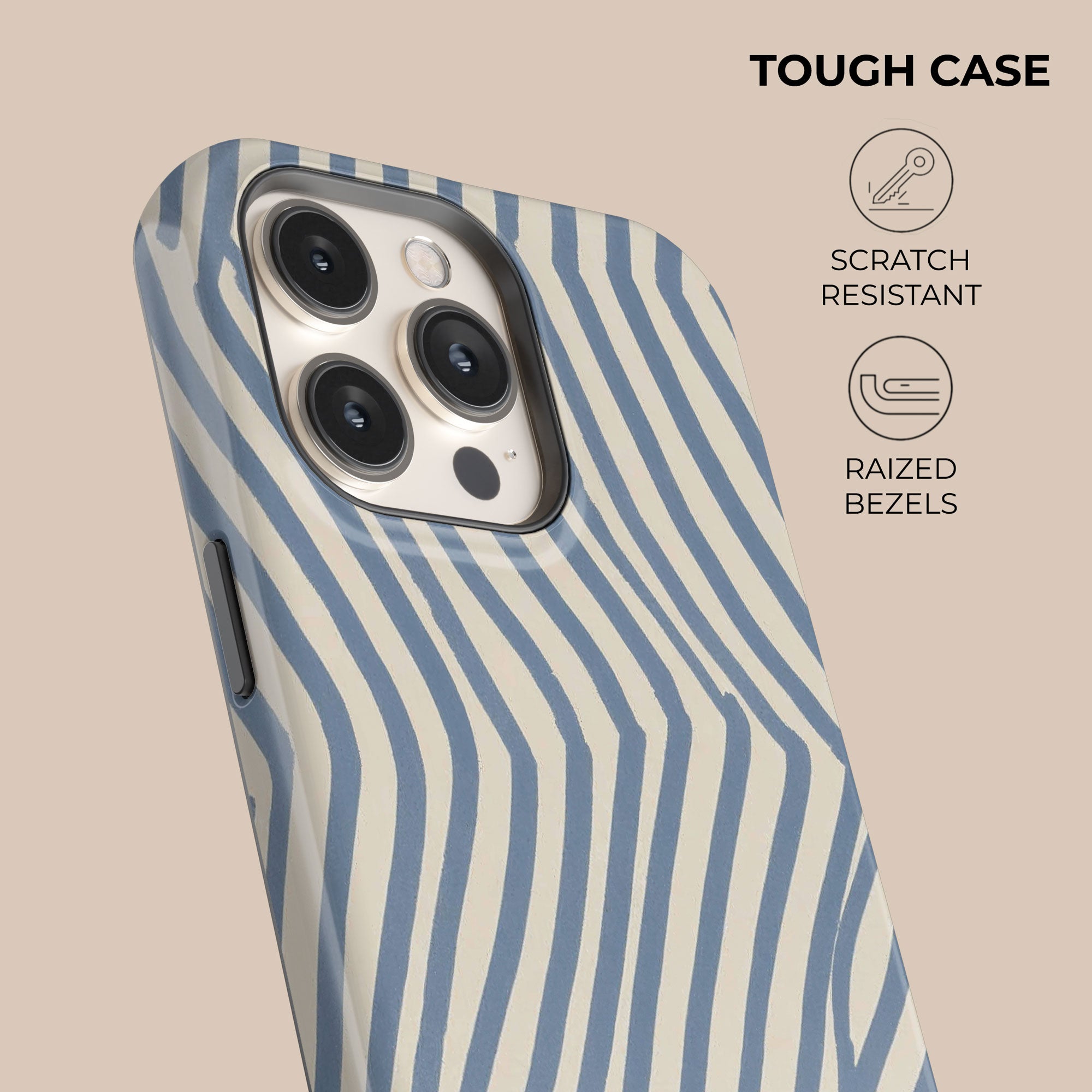 Chevron Slate Phone Case — angle view