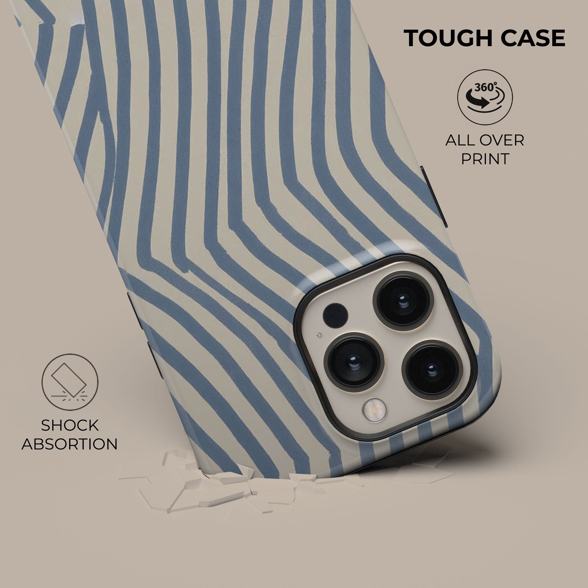 Chevron Slate Phone Case — detail view