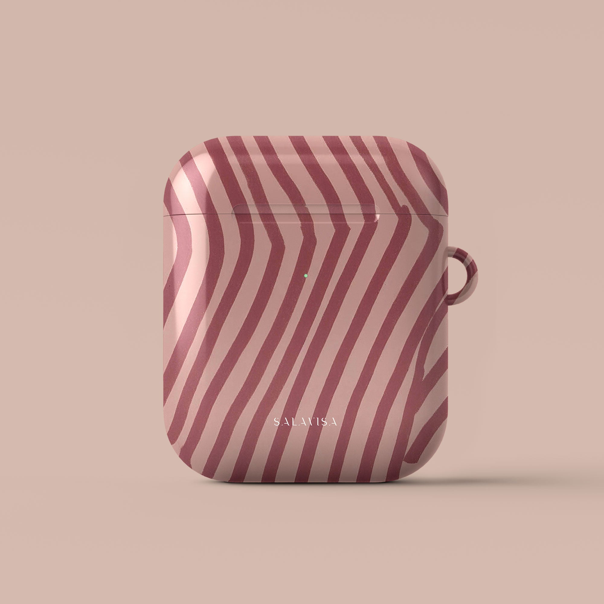 Chevron Wine AirPods Case — view 3